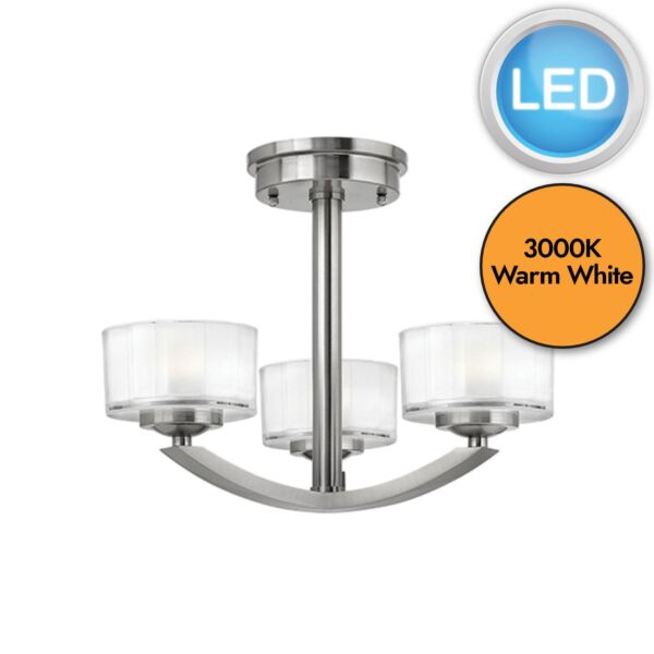 Elstead - Hinkley Lighting - Meridian HK-MERIDIAN-SF Semi-Flush