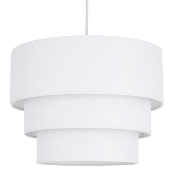 White 3 Tier Ceiling Light Shade