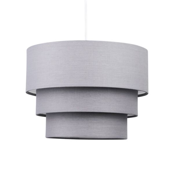 Dark Grey 3 Tier Ceiling Light Shade