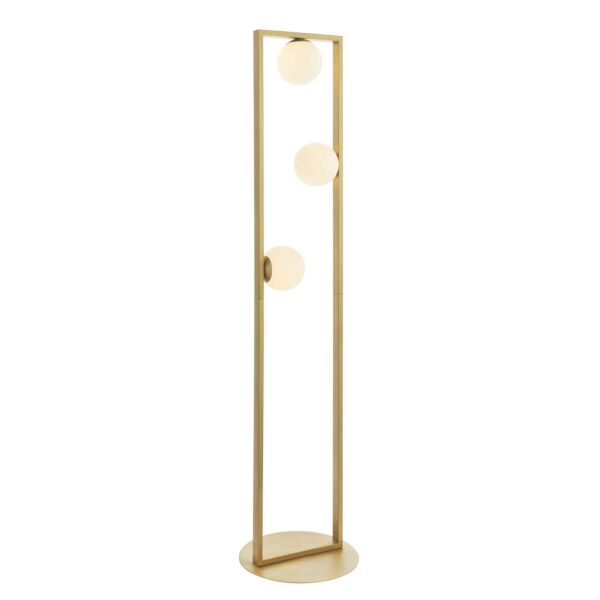 Endon Lighting - Elegance - 92494 - Gold Opal Glass 3 Light Floor Lamp