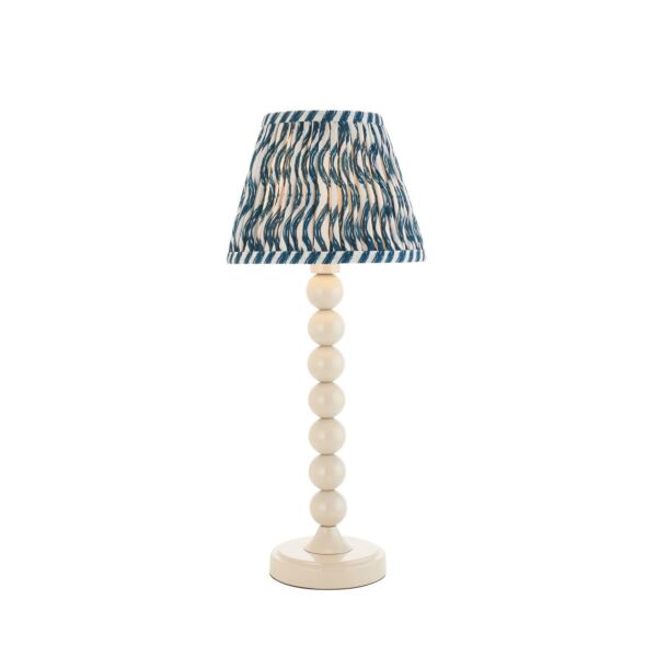 Endon Lighting - Higgledy & Ripple 20cm - 116217 - White Blue Table Lamp With Shade