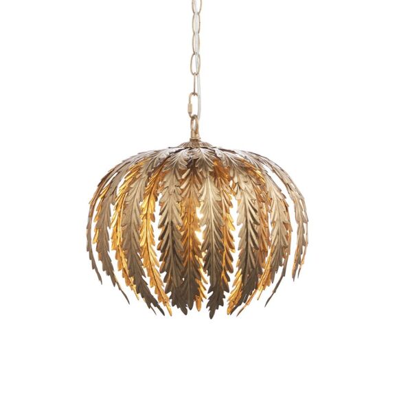 Endon Lighting - Delphine - 95035 - Gold Leaf Ceiling Pendant Light