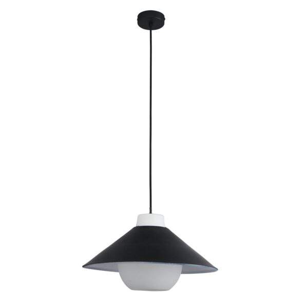 Rebot - Matt Black Conical Pendant