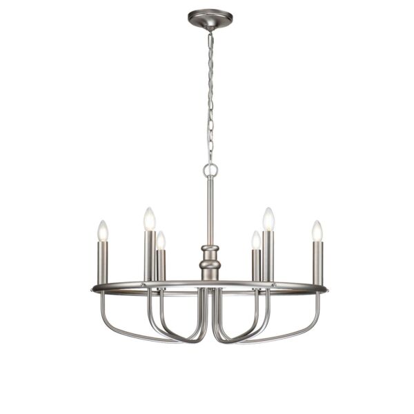 Kichler Lighting - Capitol Hill - KL-CAPITOL-HILL6-BN - Brushed Nickel 6 Light Chandelier