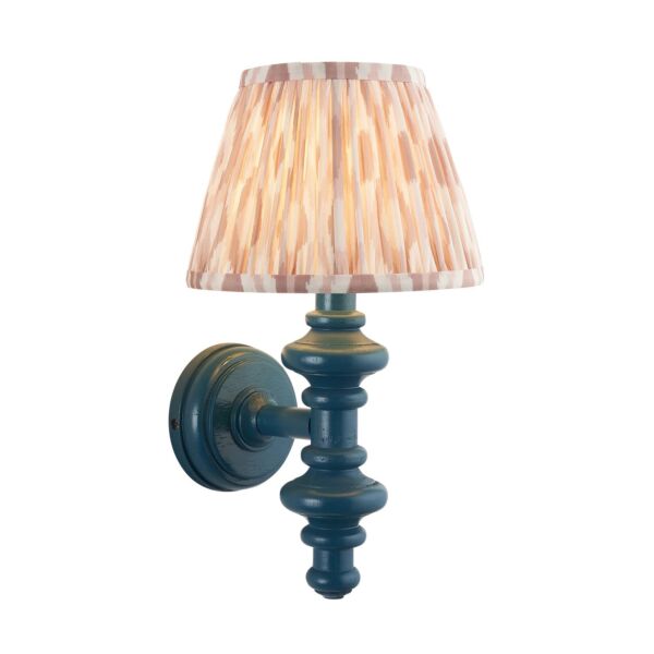 Endon Lighting - Carnaby & Ikat 20cm - 114487 - Blue Neutral Wall Light