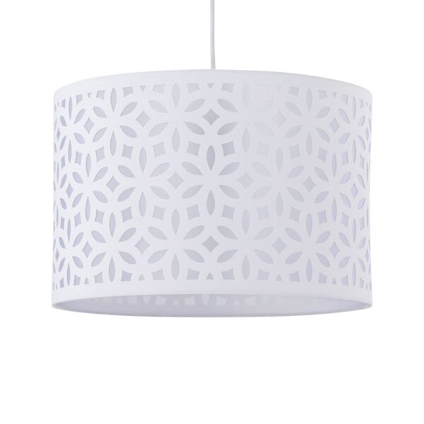 White Laser Cut 25cm Pendant Lightshade