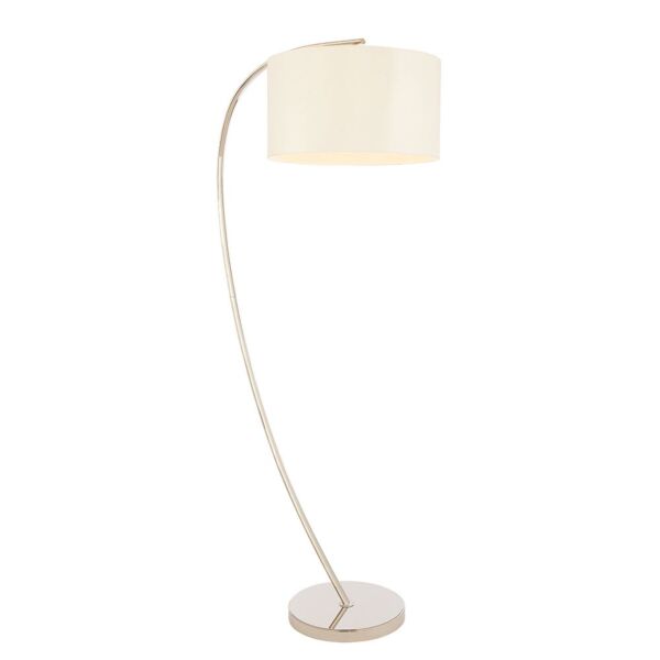 Endon Lighting - Josephine - 72388 - Nickel Vintage White Floor Lamp