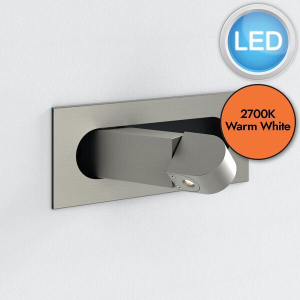 Astro Lighting - Digit - 1323045 - LED Nickel Reading Wall Light