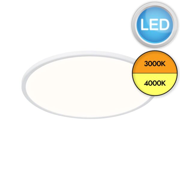 Nordlux - Oja 42 IP54 3000/4000K - 2210636101 - LED Matt White IP54 Flush Ceiling Light