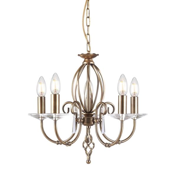 Elstead - Aegean AG5-AGED-BRASS Chandelier