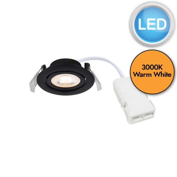 Nordlux - Monolo - 2510300103 - LED Black Recessed Ceiling Downlight