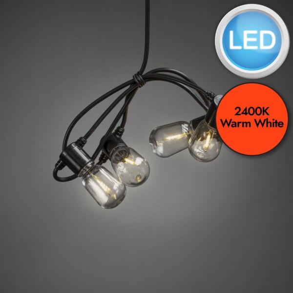 Konstsmide - Festoon LED light set 40 amber bulb - 2387-800EE