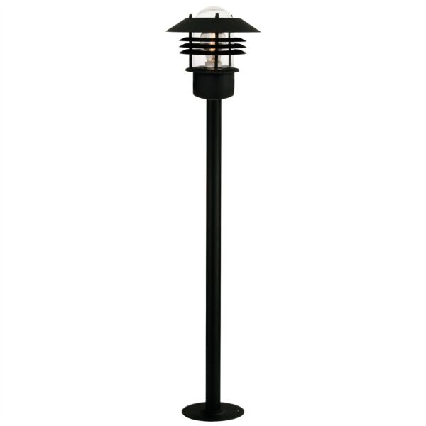 Nordlux - Vejers - 25118003 - Black Clear Glass IP54 Outdoor Post Light