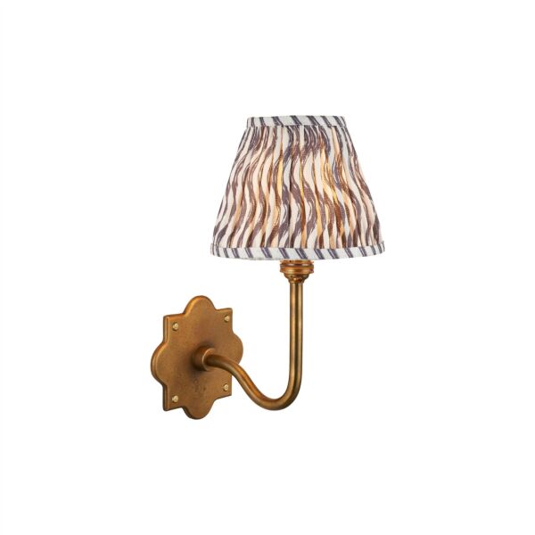 Endon Lighting - Anvil - 113734 - Antique Brass Grey Wall Light