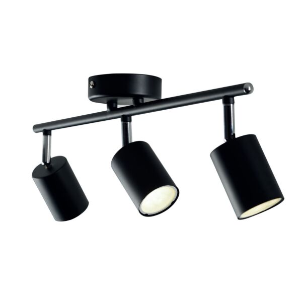 Nordlux - Explore 3 - 2113270103 - Black 3 Light Ceiling Spotlight