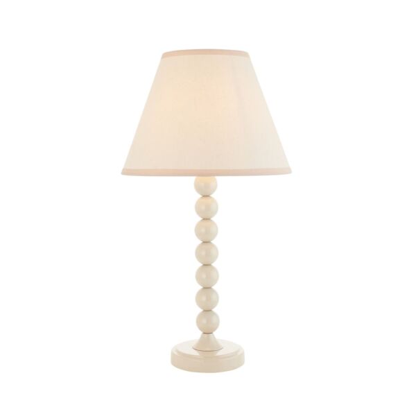 Endon Lighting - Higgledy & Ivy 25cm - 114693 - White Vintage Table Lamp With Shade