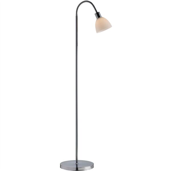 Nordlux - Ray - 63214033 - Chrome Opal Glass Floor Reading Lamp