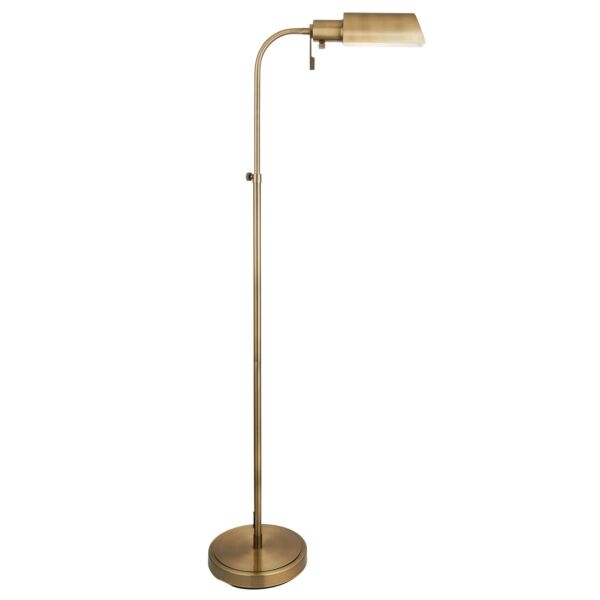 Endon Lighting - Pharmacy - 114205 - Antique Brass Floor Reading Lamp