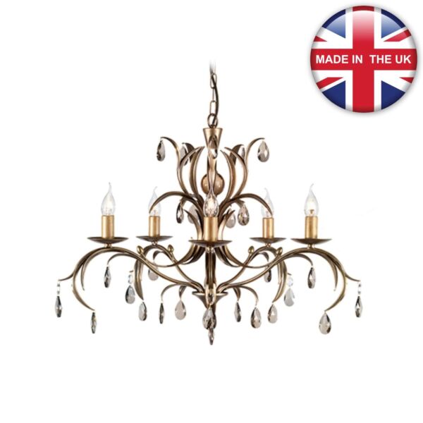 Elstead - Lily LL5-ANT-BRZ Chandelier