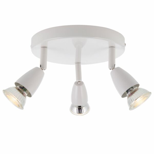 Saxby Lighting - Amalfi - 43283 - White 3 Light Ceiling Spotlight