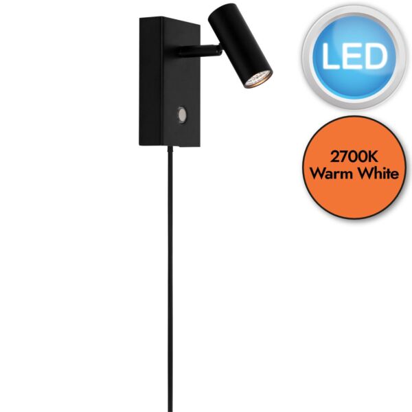 Nordlux - Omari - 2112231003 - LED Black Touch Plug In Spotlight