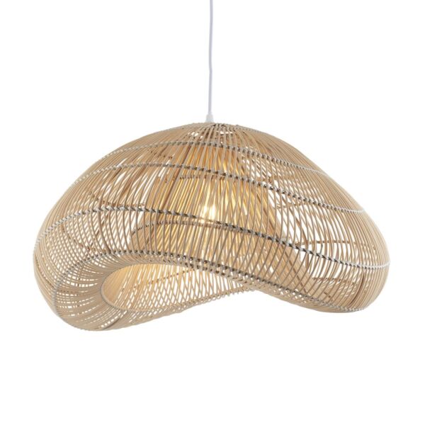 Endon Lighting - Misra - 109203 - Natural Rattan Easy Fit Fabric Pendant Shade