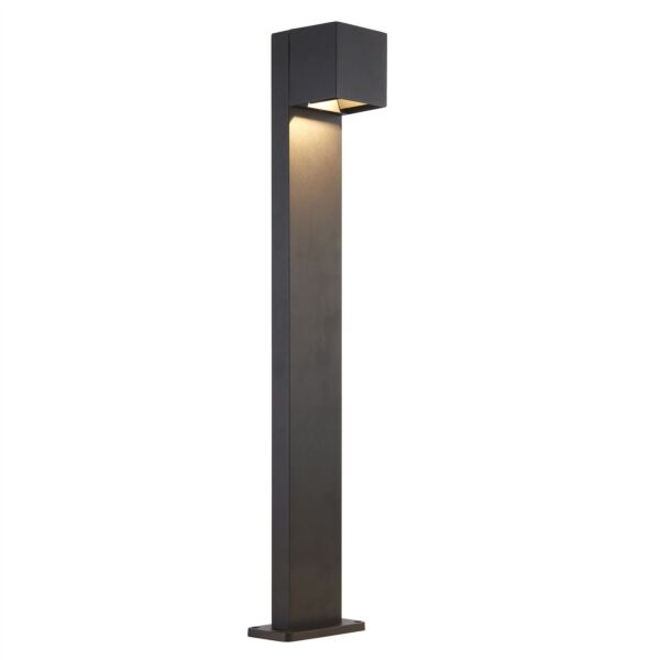 Saxby Lighting - Glover Bollard - 120349 - LED Black Clear Glass IP65 Outdoor Post Light