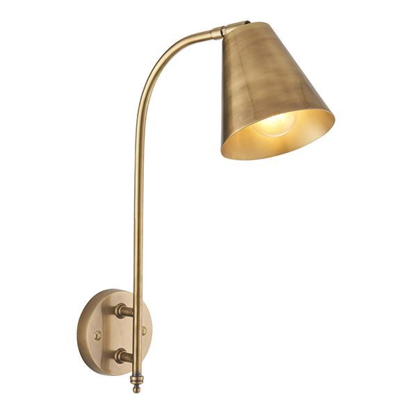 Endon Lighting - Radha - 93144 - Solid Brass Reading Wall Light