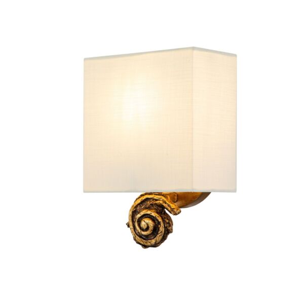 Flambeau Lighting - Swirl - FB-SWIRL-1S-G - Gold Leaf Wall Light