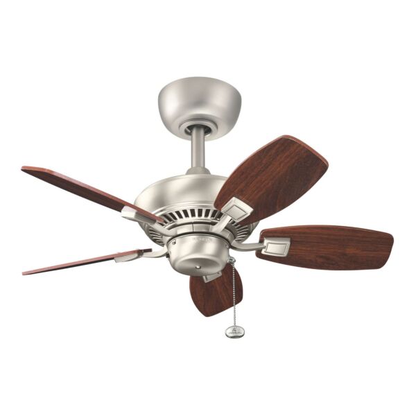 Kichler Lighting - Canfield - KLF-CANFIELD-30-BN - Brushed Nickel Walnut Pull Cord Ceiling Fan