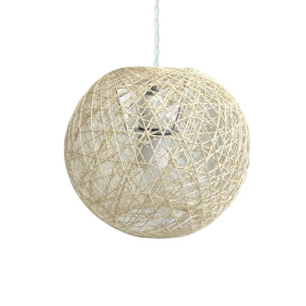 Abaca - Natural 8" Globe Ceiling Light Shade