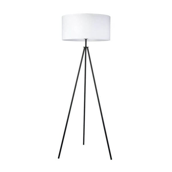 Endon Lighting - Tripod - 100365 - Black Vintage White Floor Lamp