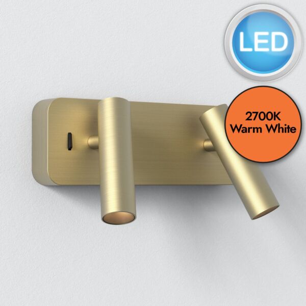 Astro Lighting - Enna - 1058196 - LED Gold Reading Wall Light