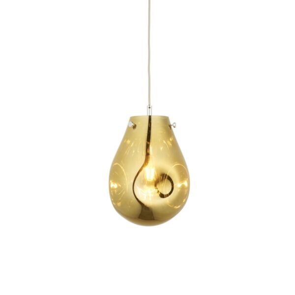 Scott - Chrome Gold Glass Ceiling Pendant Light