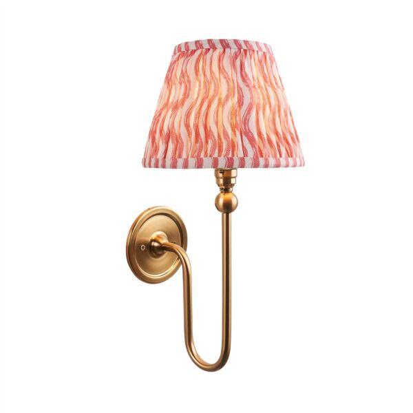 Endon Lighting - Santiago - 116825 - Aged Brass Pink Wall Light