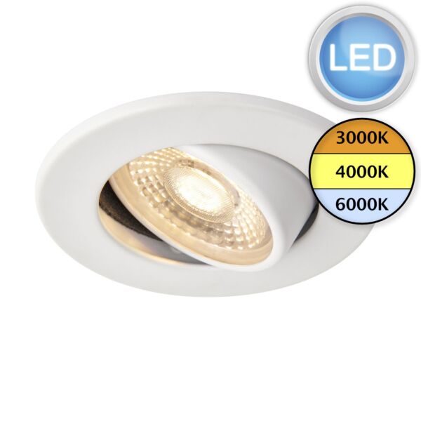 Saxby Lighting - ShieldECO - 108294 - LED White Clear Recessed Fire Rated Ceiling Downlight