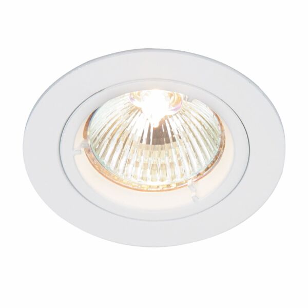 Saxby Lighting - Cast - 52331 - White Fixed Gloss Recessed Ceiling Downlight