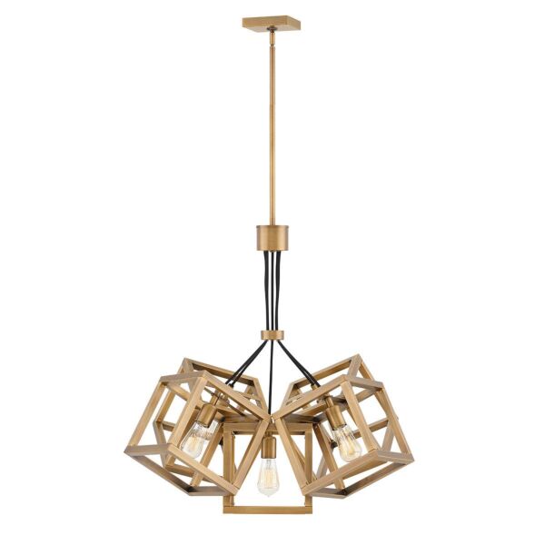 Quintiesse - QN-ENSEMBLE5P-BB - Ensemble 5 Light Pendant - Brushed Bronze