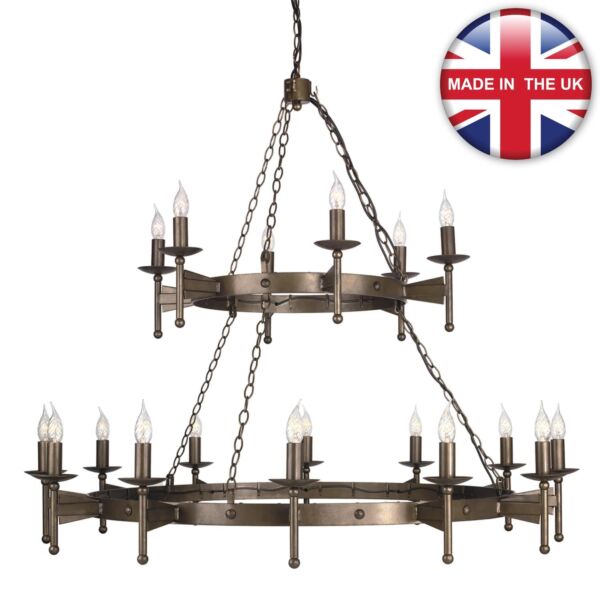 Elstead - Cromwell CW18-OLD-BRZ Chandelier