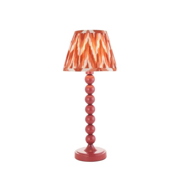 Endon Lighting - Higgledy & Zigzag 20cm - 116286 - Pink Orange Table Lamp With Shade