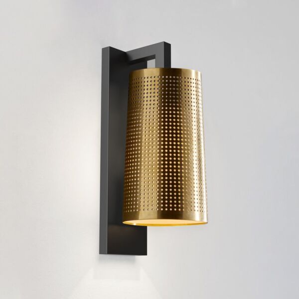 Astro Lighting - Lago - 5018046 & 1297009 - Black Natural Brass IP44 Bathroom Wall Light