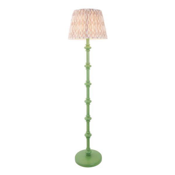 Endon Lighting - Carnaby & Ikat 40cm - 114380 - Green Neutral Floor Lamp