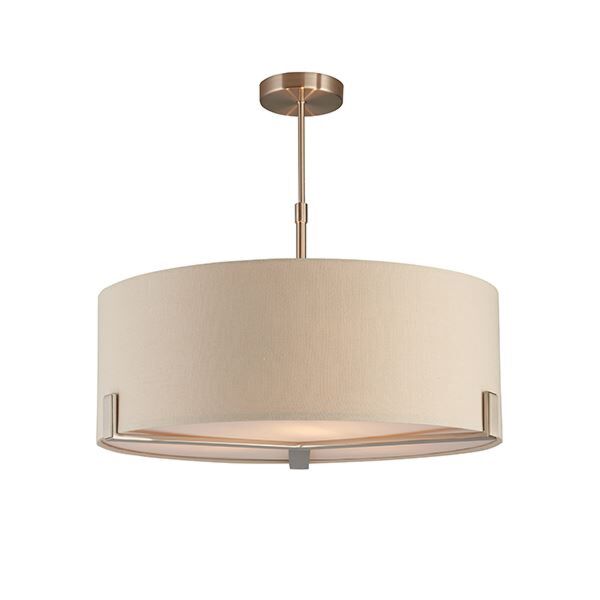 Endon Lighting - Hayfield - 95834 - Satin Nickel Grey 3 Light Ceiling Pendant Light