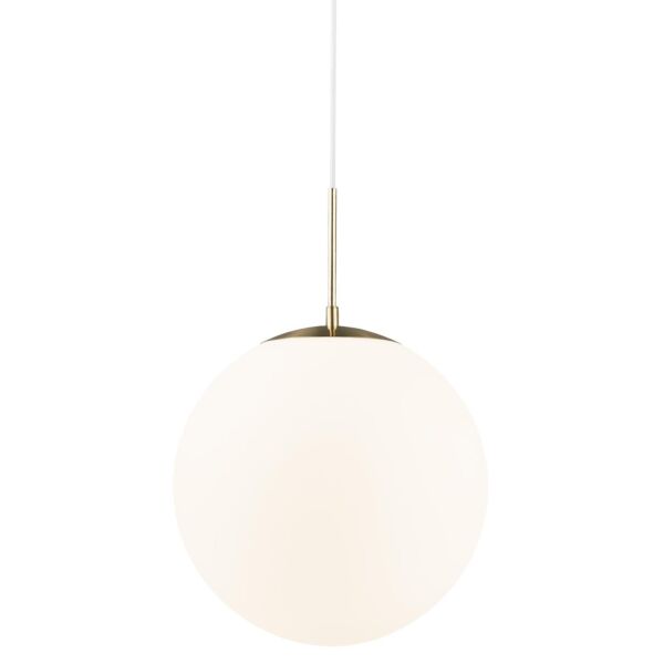 Nordlux - Grant 35 - 2010573035 - Brushed Brass Opal Glass Ceiling Pendant Light