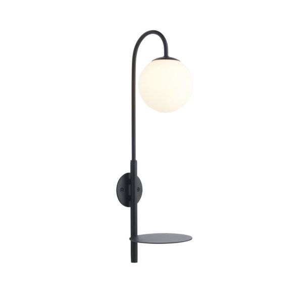 Cliveden - Satin Black Wall Light