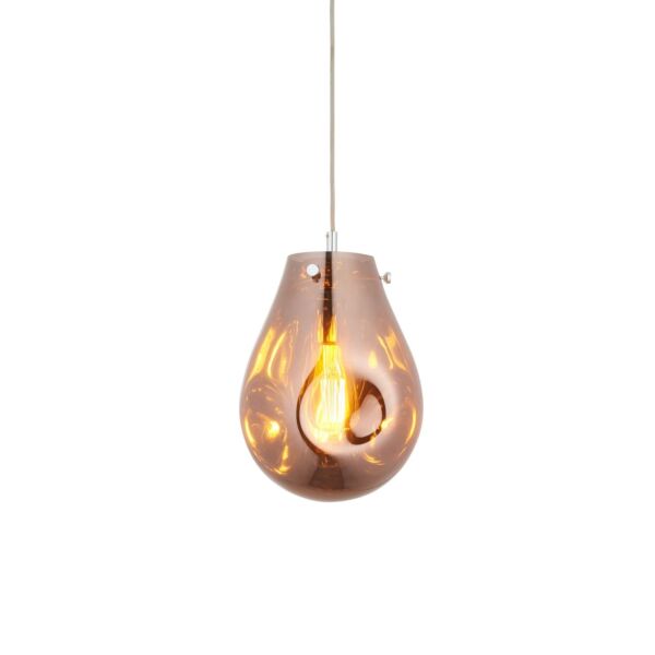 Bush - Chrome Copper Glass Ceiling Pendant Light