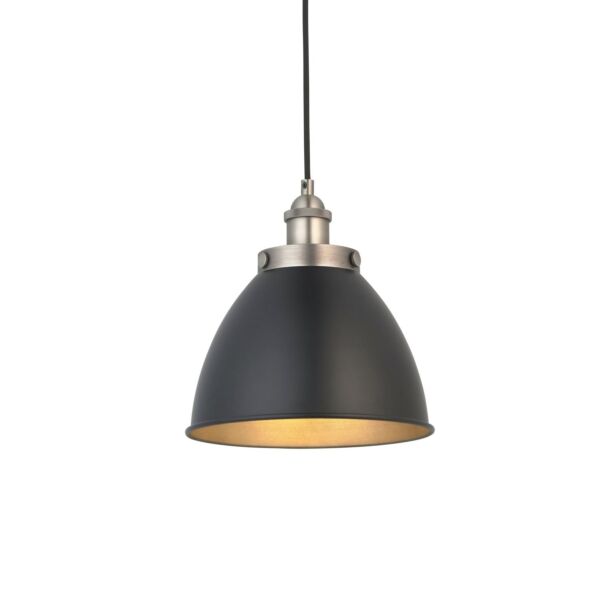 Endon Lighting - Franklin - 98750 - Aged Pewter Black Ceiling Pendant Light