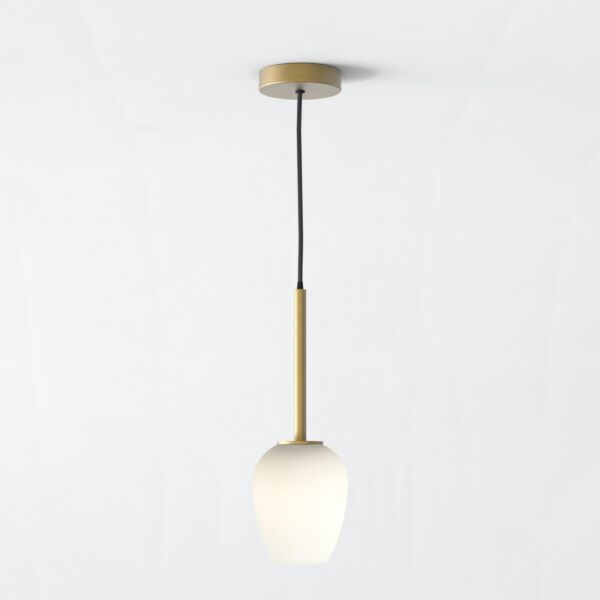 Astro Lighting - Tacoma - 5036007 & 1429024 - Antique Brass Opal Glass IP44 Ceiling Pendant Light