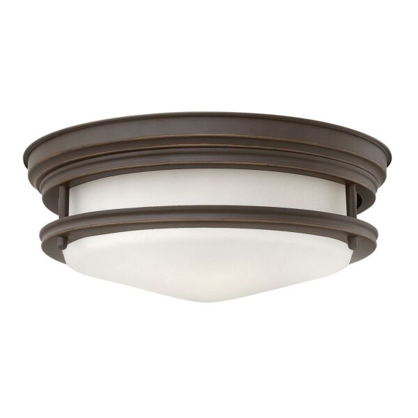 Quintiesse - QN-HADRIAN-FS-OZ-OPAL - Hadrian 2 Light Flush Mount - Opal Glass - Oil Rubbed Bronze