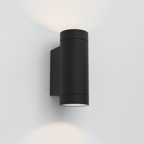 Astro Lighting - Dartmouth Twin GU10 1372014 - IP54 Textured Black Wall Light